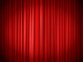 Red curtains background. Red curtain at stage for show