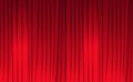 Red curtains, celebration and awards, abstract background, vector illustration Royalty Free Stock Photo