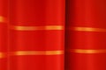 Red curtains detail Royalty Free Stock Photo