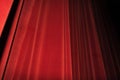 Red curtains Stage. Theater Image Concept. Royalty Free Stock Photo