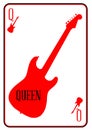 Red Curvy Guitar Queen