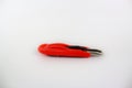 Red cutter on white background