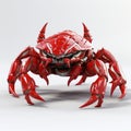 Red Cyber Crab Thorn 3d Model - Royalty Free Preview