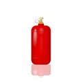 Red cylinder with liquefied gas. Royalty Free Stock Photo