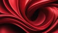 Red 3D aurora, silk-like texture swirling elegantly to embody abstract business technology, background with soft glowing light, vo Royalty Free Stock Photo