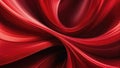 Red 3D aurora, silk-like texture swirling elegantly to embody abstract business technology, background with soft glowing light, vo Royalty Free Stock Photo