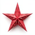 3d christmas star. AI generate Royalty Free Stock Photo