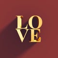 3D love greeting design