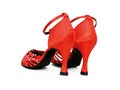 Red dancing shoes Royalty Free Stock Photo