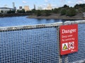 A red danger sign