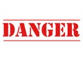 RED DANGER STENCIL Royalty Free Stock Photo