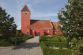 Red Danish Church Royalty Free Stock Photo