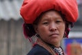 Red Dao (Yao, Dzao) Chinese minority woman in traditional clothe