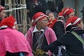 Red Dao (Yao, Dzao) Chinese minority women in traditional clothe