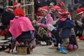 Red Dao (Yao, Dzao) Chinese minority women in traditional clothe