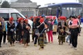 Red Dao (Yao, Dzao) Chinese minority women in traditional clothe Royalty Free Stock Photo