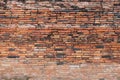 Red or Dark brown old brick wall cement  clean  horizontal Masonry surface  for wallpaper    background  Textures grunge Royalty Free Stock Photo