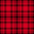 Red with dark checkered seamless pattern. Vector cage abstract background. Trend lumberjack Christmas and New Year