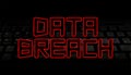 Data Breach red text over black keyboard illustration
