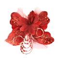 Red decorational synthetic butterfly