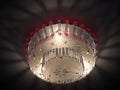 Red decorative chandelier