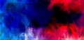 An artistic and funky abstract flame background. Red and deep blue acrylic Royalty Free Stock Photo