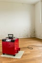 Red dehumidifier and mildew problem