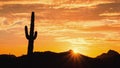 Red Desert Sunset Time Lapse Zoom In