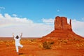Red Desert and woman in white