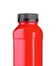 Red detox juice in plastic bottle Royalty Free Stock Photo