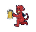 Red Devil Beer Royalty Free Stock Photo