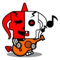 red devil bone guitar mascot