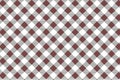 Red diagonal Gingham pattern. Texture from rhombus/squares for - plaid, tablecloths, clothes, shirts, dresses, paper, bedding, Royalty Free Stock Photo