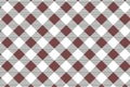 Red diagonal Gingham pattern. Texture from rhombus/squares for - plaid, tablecloths, clothes, shirts, dresses, paper, bedding, Royalty Free Stock Photo