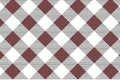 Red diagonal Gingham pattern. Texture from rhombus/squares for - plaid, tablecloths, clothes, shirts, dresses, paper, bedding, Royalty Free Stock Photo