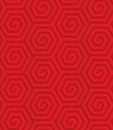 Red diagonal hexagonal spirals