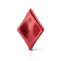 Red diamond card achievers symbol Royalty Free Stock Photo