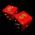 Red dice Royalty Free Stock Photo