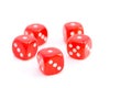 Red dice Royalty Free Stock Photo