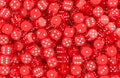 Red dice pile with white dots, background. 3D rendering Royalty Free Stock Photo