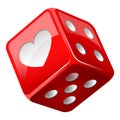 Red dice Royalty Free Stock Photo