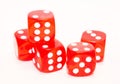 Red dices Royalty Free Stock Photo