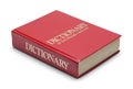 Red Dictionary Royalty Free Stock Photo