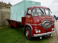 Red 1961 Diesel ERF Lorry. Derbyshire, England, UK. Friday 1 September, 2023.