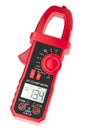 Red Digital Clamp Meter Multimeter, 3D rendering