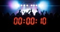 Countdown to Concert Excitement Royalty Free Stock Photo