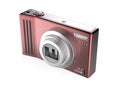Red digital photo camera Royalty Free Stock Photo