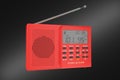 Red digital radio Royalty Free Stock Photo