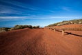 Red dirt mountain road Royalty Free Stock Photo