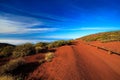 Red dirt mountain road Royalty Free Stock Photo